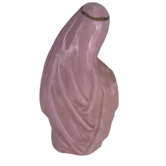 Lipper & Mann Creations Praying Virgin Mary Ceramic Figurine Midcentury Japan 6" - Picture 5 of 8